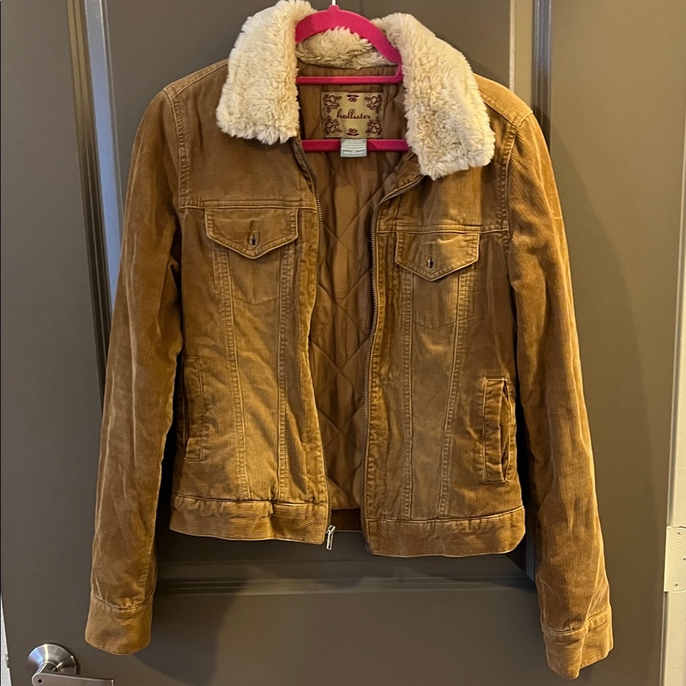Vintage Hollister Sherpa Lined Corduroy Jacket
